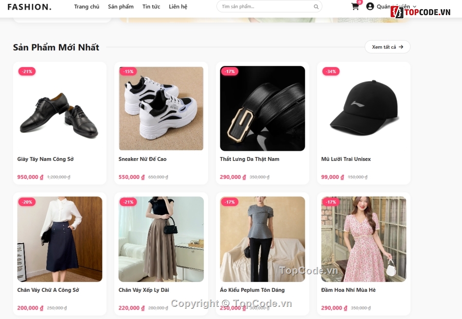 Web thời trang,bán quần áo,Website bán quần áo